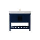 Clement 42 X 22 X 34.13 inch Blue Bathroom Vanity Cabinet