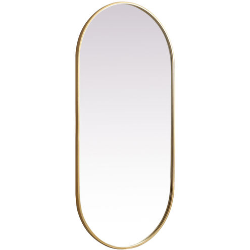 Asha 48 X 24 inch Brass Mirror in 24 x 48