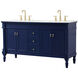 Lexington 60 X 22 X 35 inch Blue Vanity Sink Set