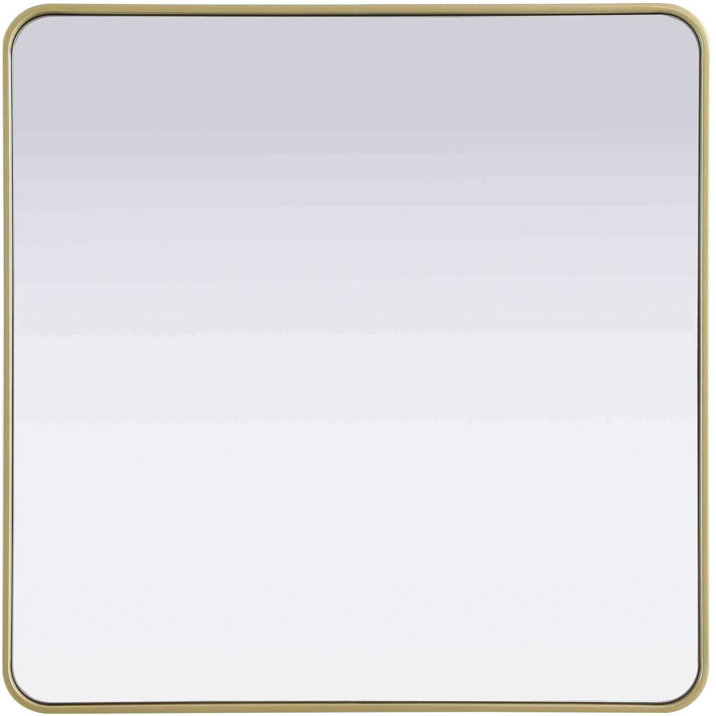 Remy 36 X 36 inch Brass Mirror