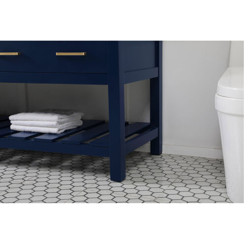 Clement 72 X 22 X 34 inch Blue Bathroom Vanity Cabinet