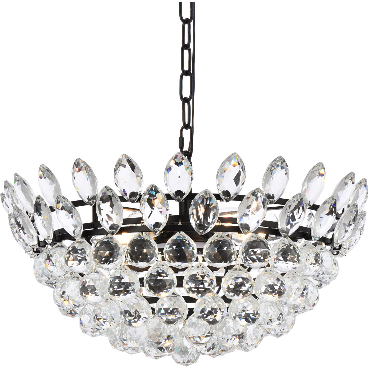 Emilia 5 Light 20 inch Black Pendant Ceiling Light