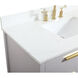 Larkin 42 X 22 X 34 inch Grey Vanity Sink Set in Gray
