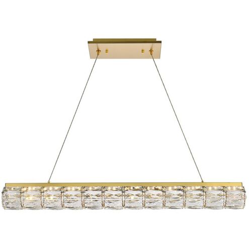 Valetta 1 Light 36 inch Gold Linear Pendant Ceiling Light