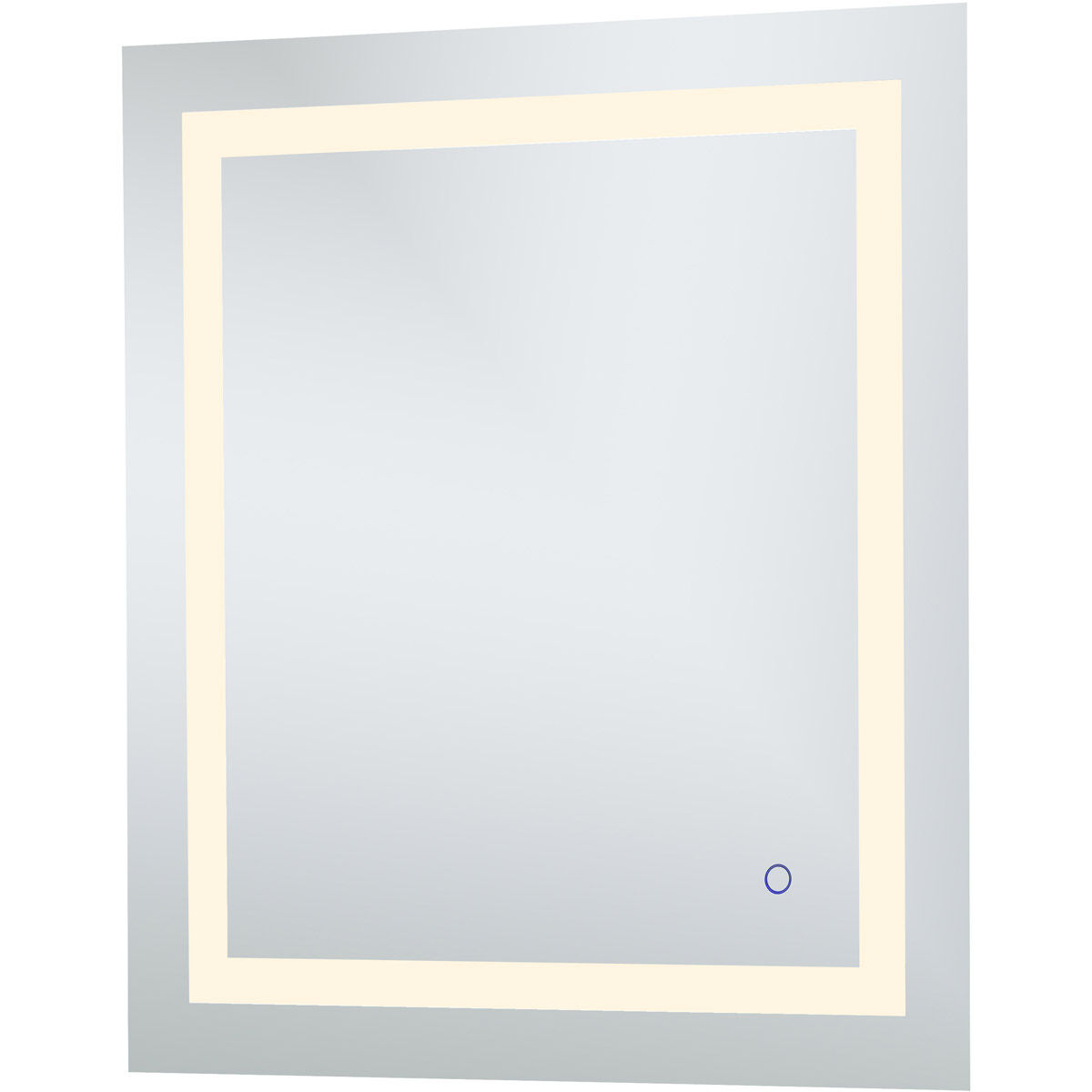 Helios 30 X 27 inch Silver Lighted Wall Mirror