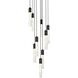 Aurora 9 Light 24 inch Black Chandelier Ceiling Light