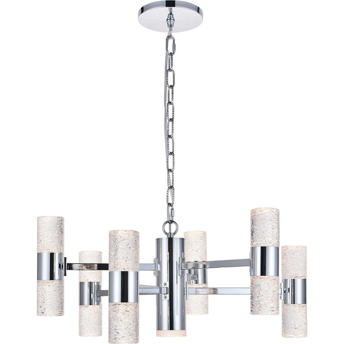 Vega LED 26 inch Chrome Pendant Ceiling Light