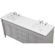 Bennett 72 X 21 X 35 inch Grey Vanity Sink Set