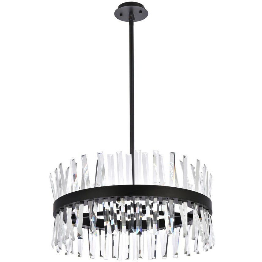 Serephina 14 Light 25 inch Black Pendant Ceiling Light