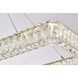 Monroe 1 Light 50 inch Chrome Pendant Ceiling Light