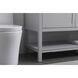 Heath 60 X 21.5 X 35 inch Grey Vanity Sink Set