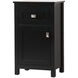 Adian Black Bathroom Storage Cabinet