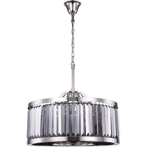 Chelsea 8 Light 28 inch Polished Nickel Chandelier Ceiling Light, Urban Classic