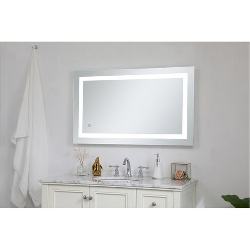 Helios 40 X 24 inch Silver Lighted Wall Mirror