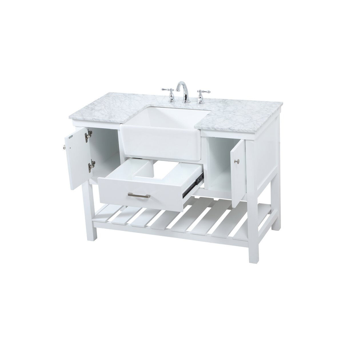 Clement 48 X 22 X 34 inch White Bathroom Vanity Cabinet