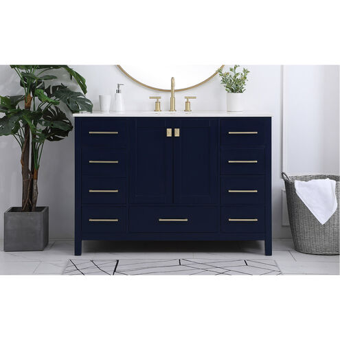 Irene 48 X 22 X 34 inch Blue Vanity Sink Set