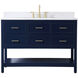 Sinclaire 48 X 22 X 34 inch Blue Vanity Sink Set