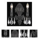 Monarch 2 Light 10 inch Dark Bronze Wall Sconce Wall Light in Clear, Royal Cut