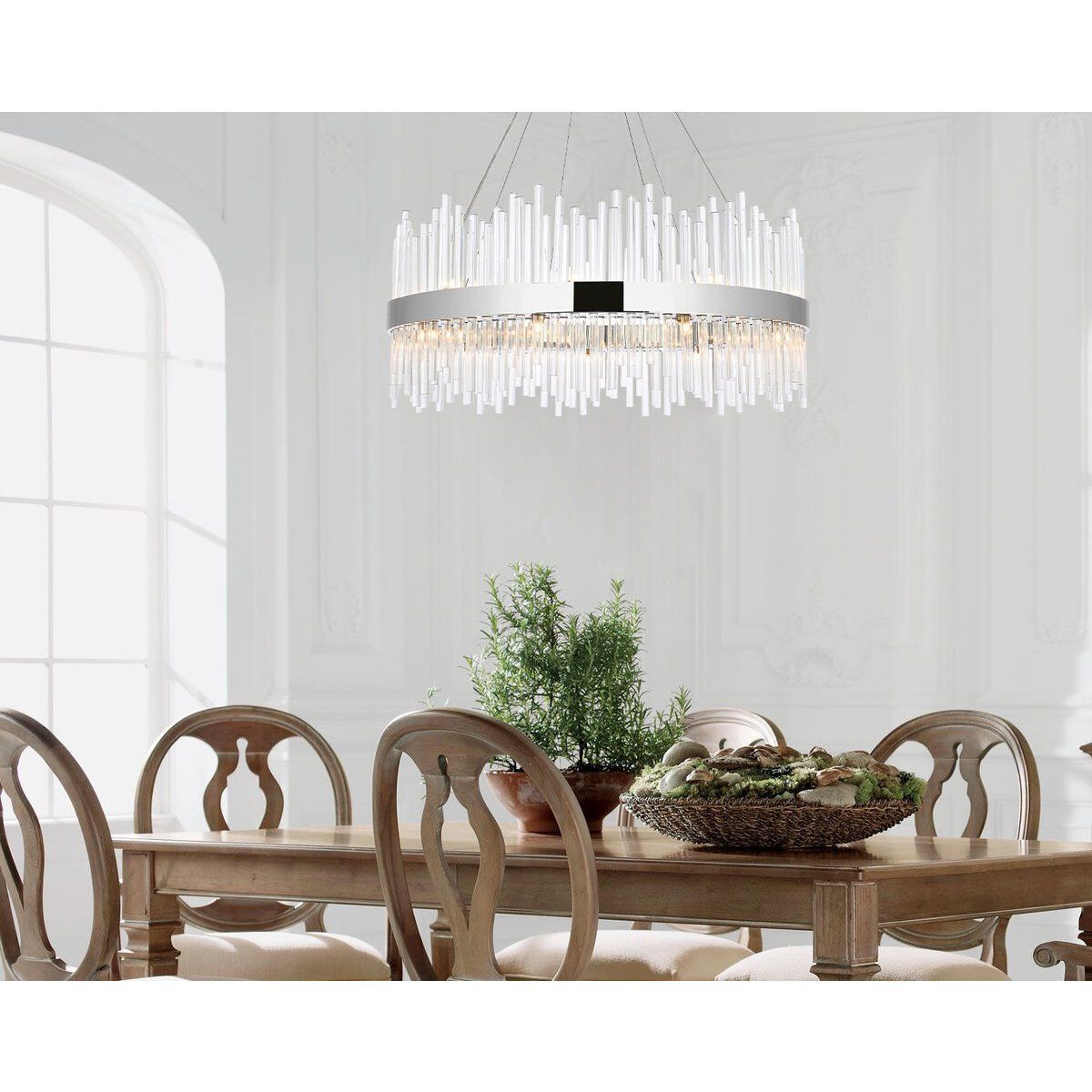 Elegant Lighting Dallas 20 Light Pendant in Chrome 3000D36C