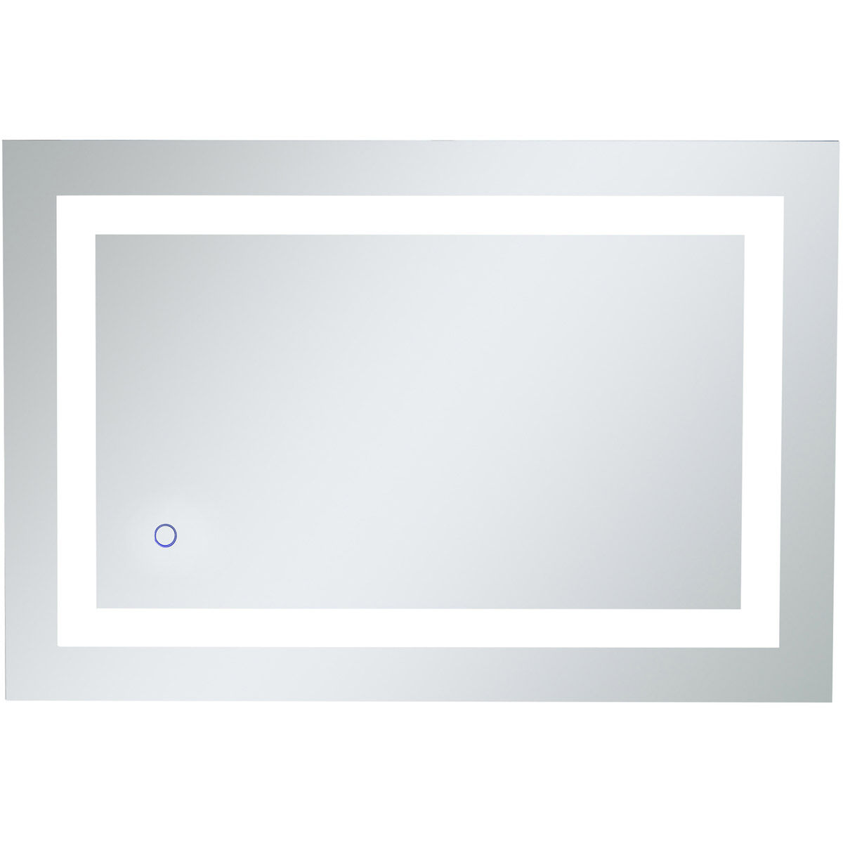 Helios 30 X 20 inch Silver Lighted Wall Mirror