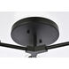 Zayne 3 Light 15 inch Black Flush Mount Ceiling Light