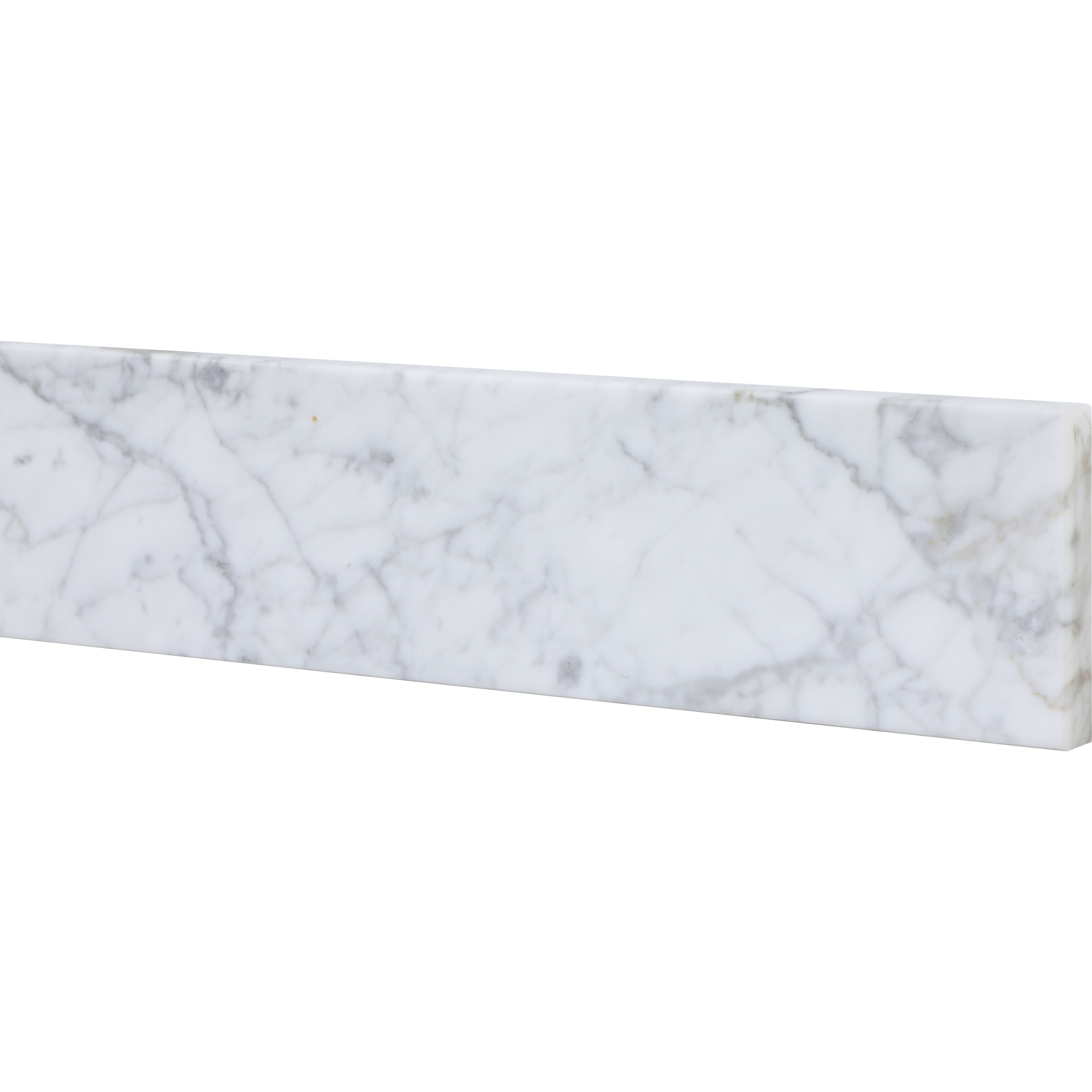 Backsplash 30 X 1 X 4 inch Carrara White Bathroom Vanity Backsplash 