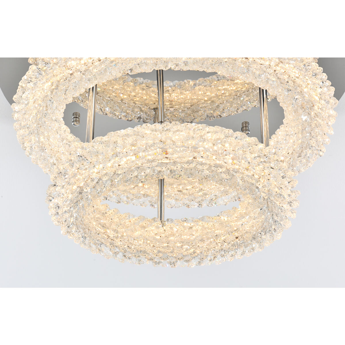 Bowen 2 Light 18 inch Chrome Flush Mount Ceiling Light