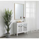Monet 40 X 30 inch Brass Wall Mirror