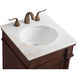 Lexington 19 X 18 X 35 inch Walnut Vanity Sink Set 