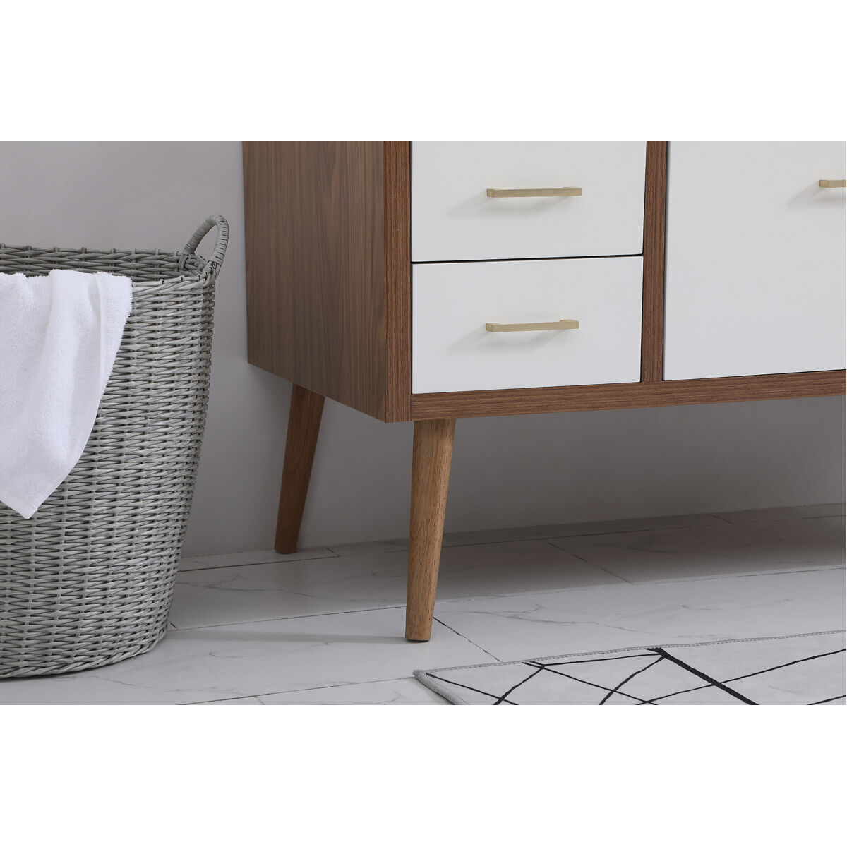 Boise 48 X 34 inch White Vanity Sink Set