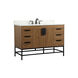 Eugene 48 X 22 X 34 inch Walnut Brown Vanity Sink Set