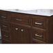 Americana 84 X 22 X 70 inch Teak Vanity Sink Set