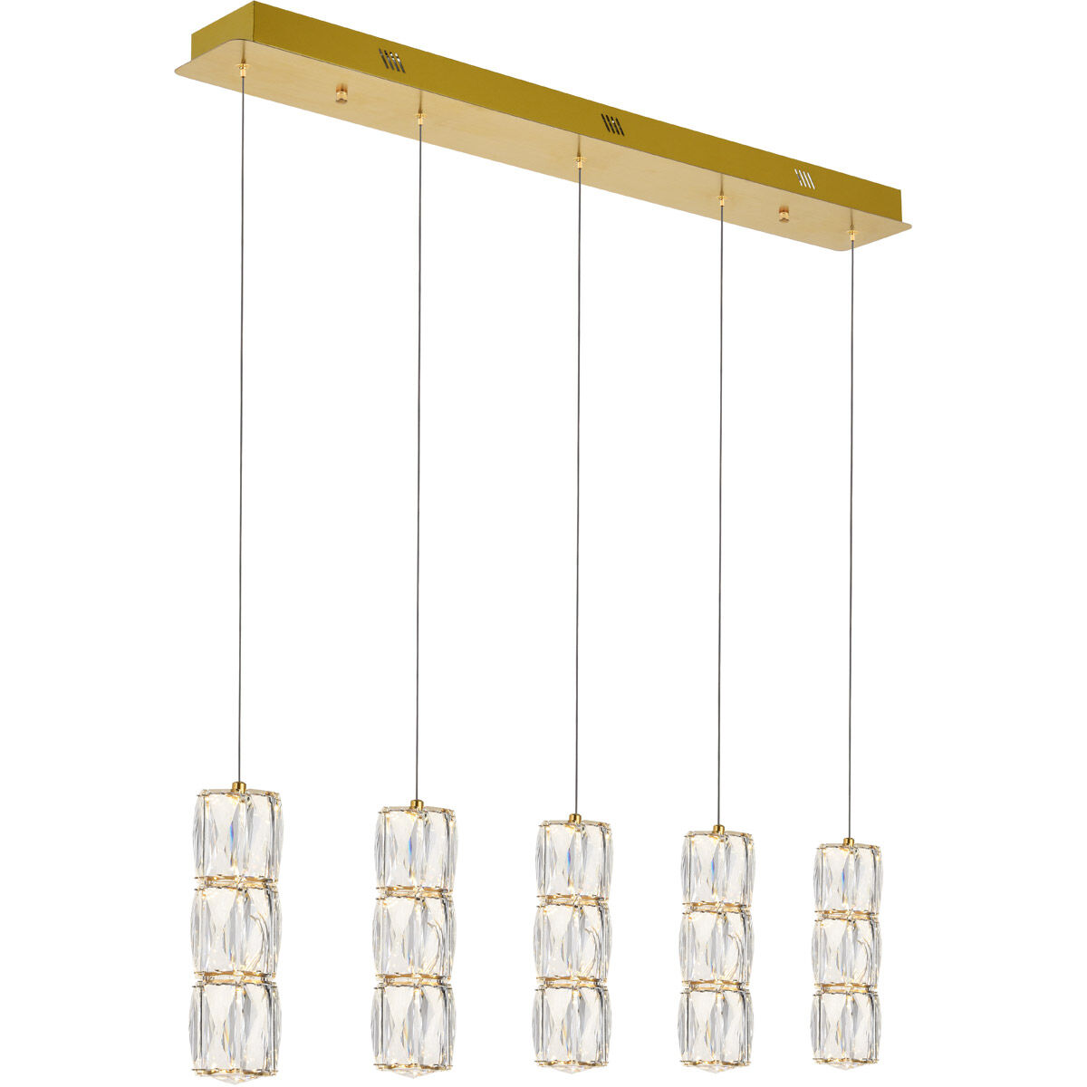 Polaris LED 36 inch Gold Pendant Ceiling Light