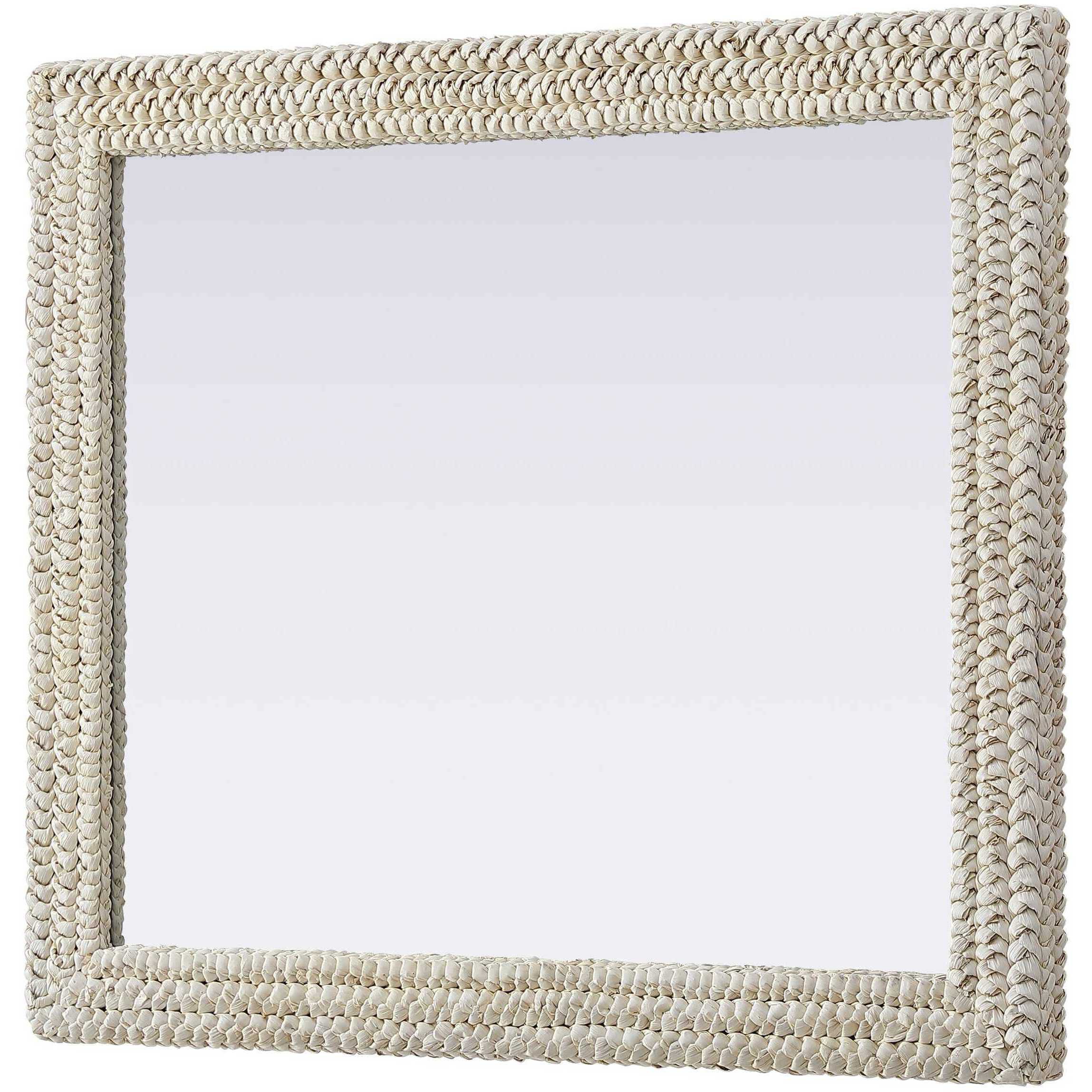 Marlowe 42 X 36 inch Linen White Mirror