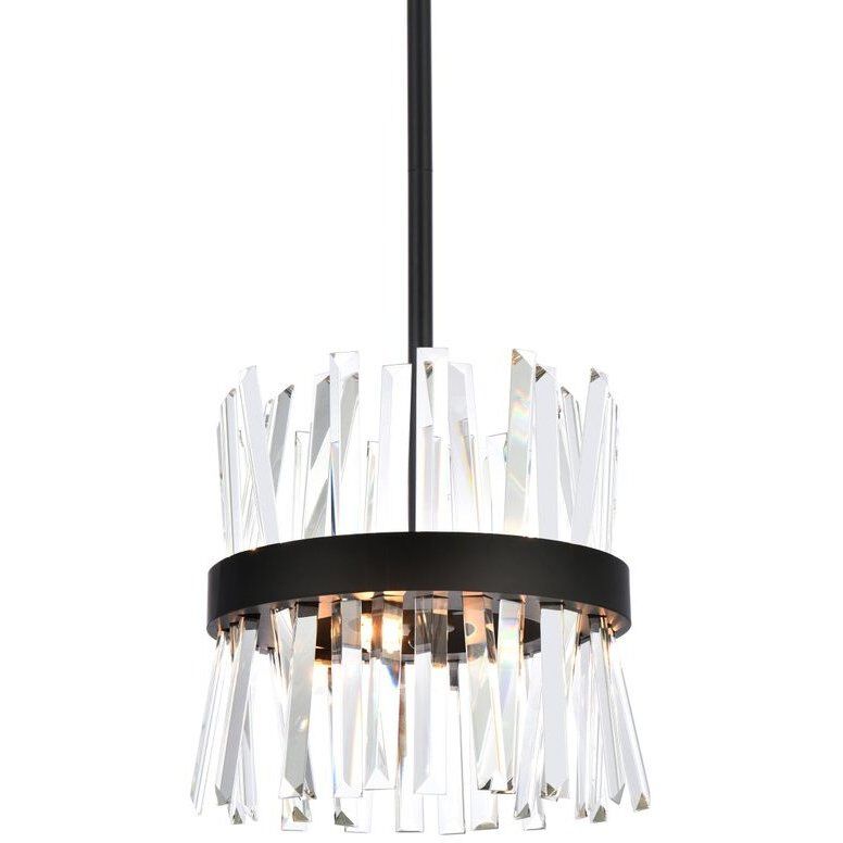 Serephina 6 Light 12 inch Black Pendant Ceiling Light