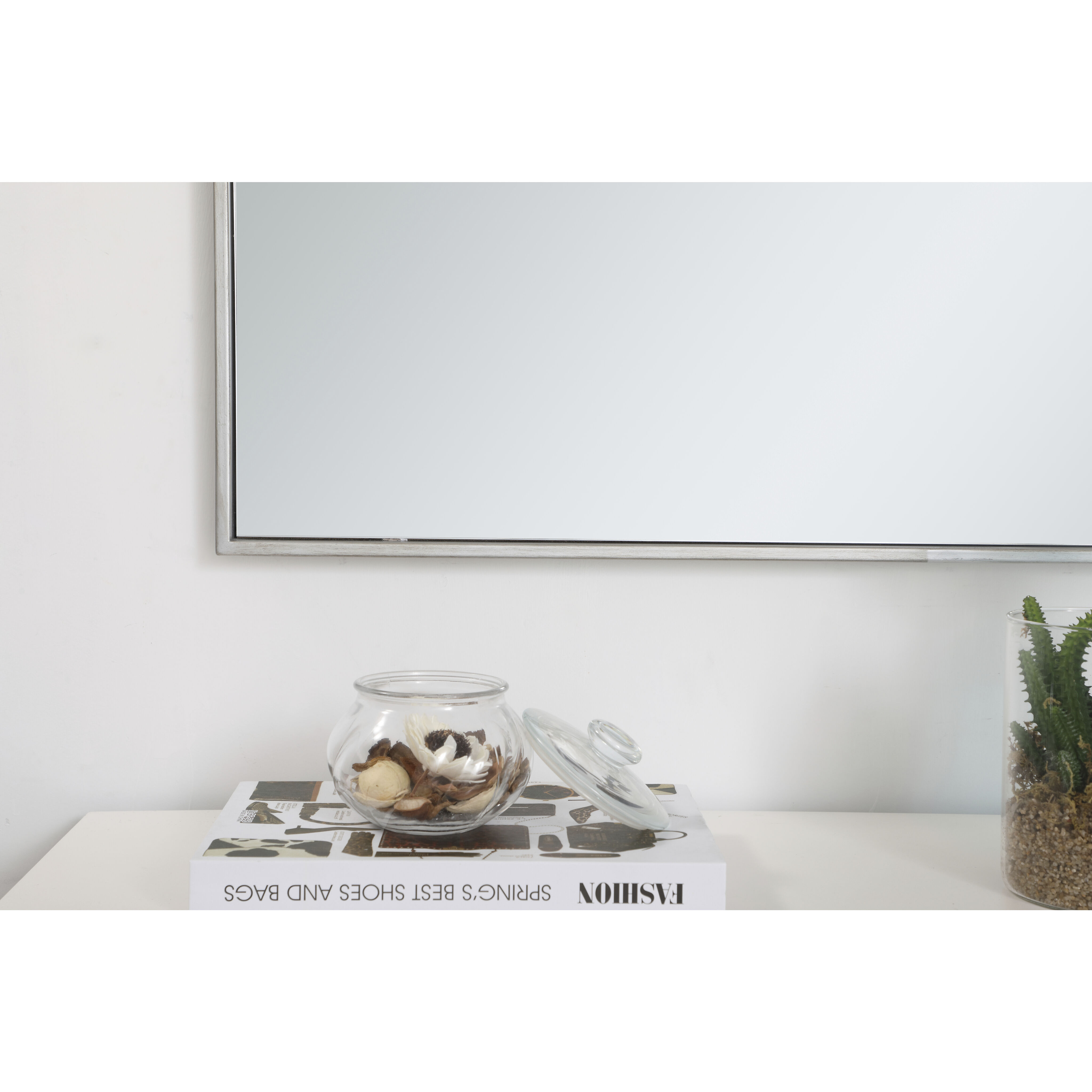 Monet 40 X 30 inch Silver Wall Mirror