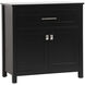 Adian Black Bathroom Storage Cabinet