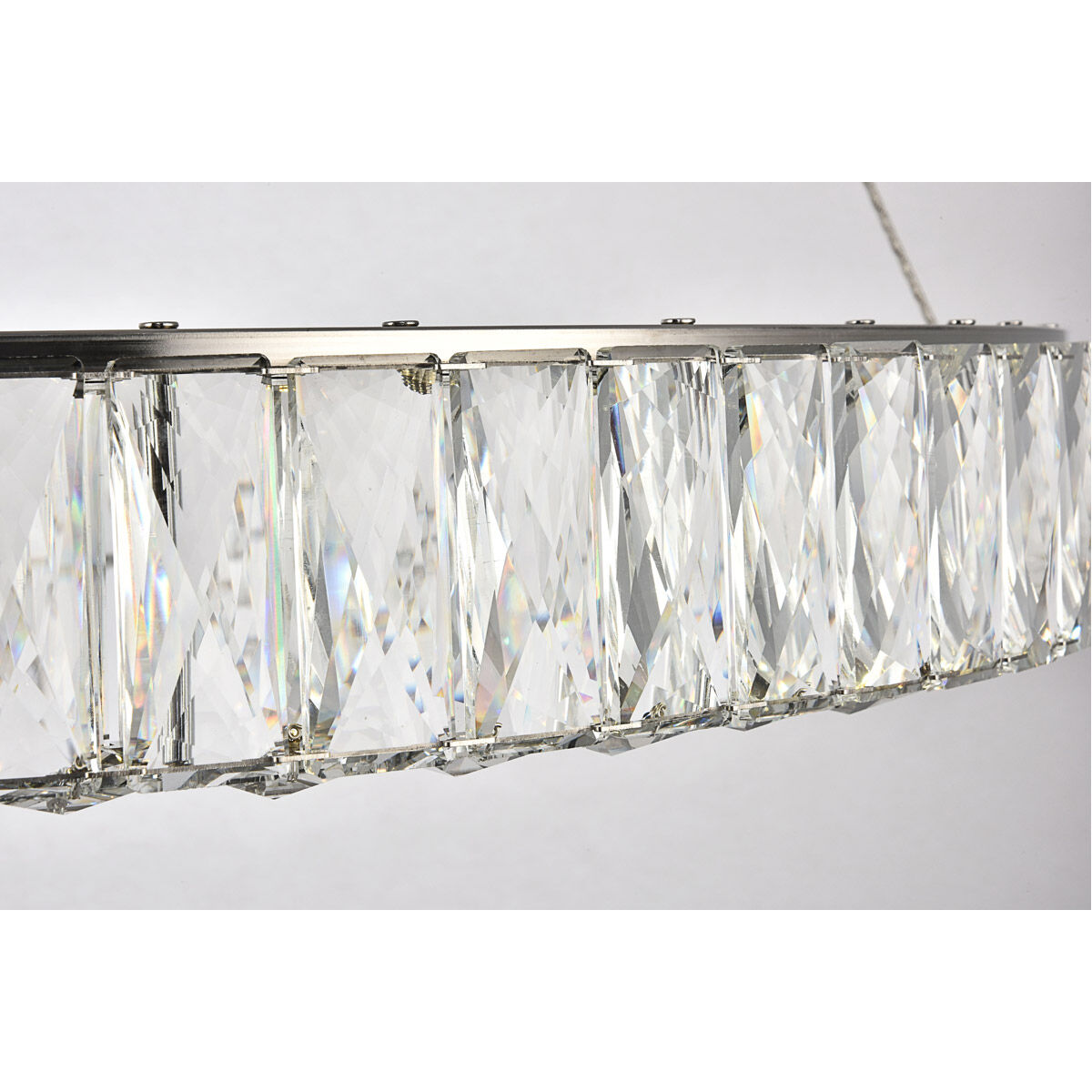 Monroe LED 32 inch Chrome Chandelier Ceiling Light