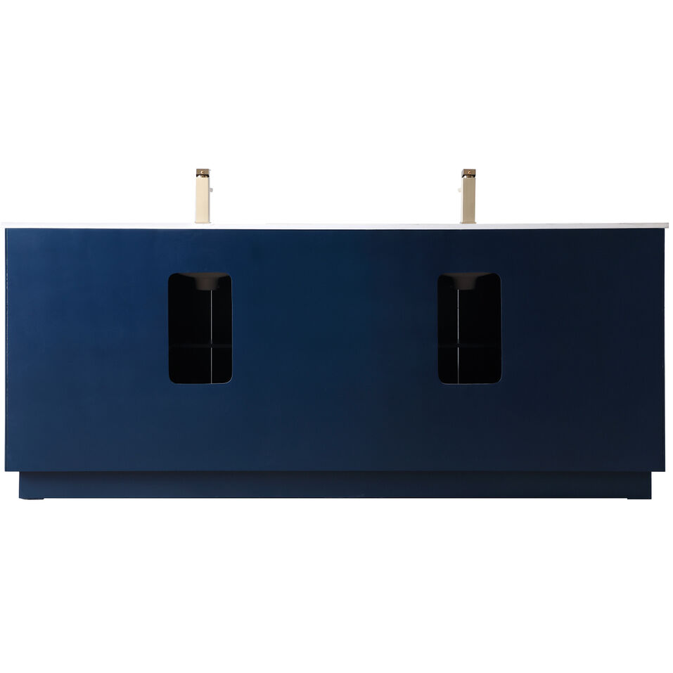 Hayes 84 X 22 X 35 inch Blue Vanity Sink Set