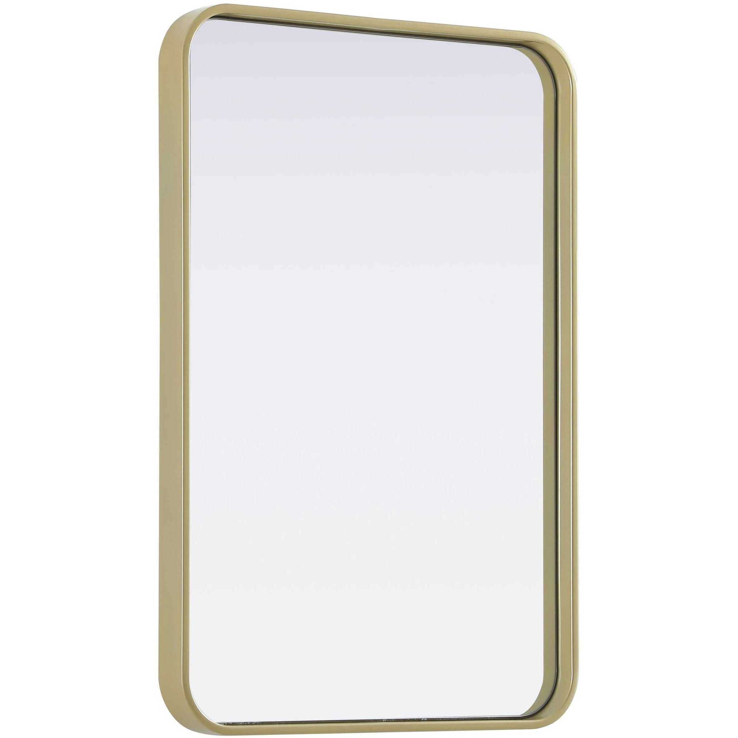 Remy 30 X 20 inch Brass Mirror