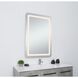 Genesis 40 X 24 inch Glossy White LED Mirror