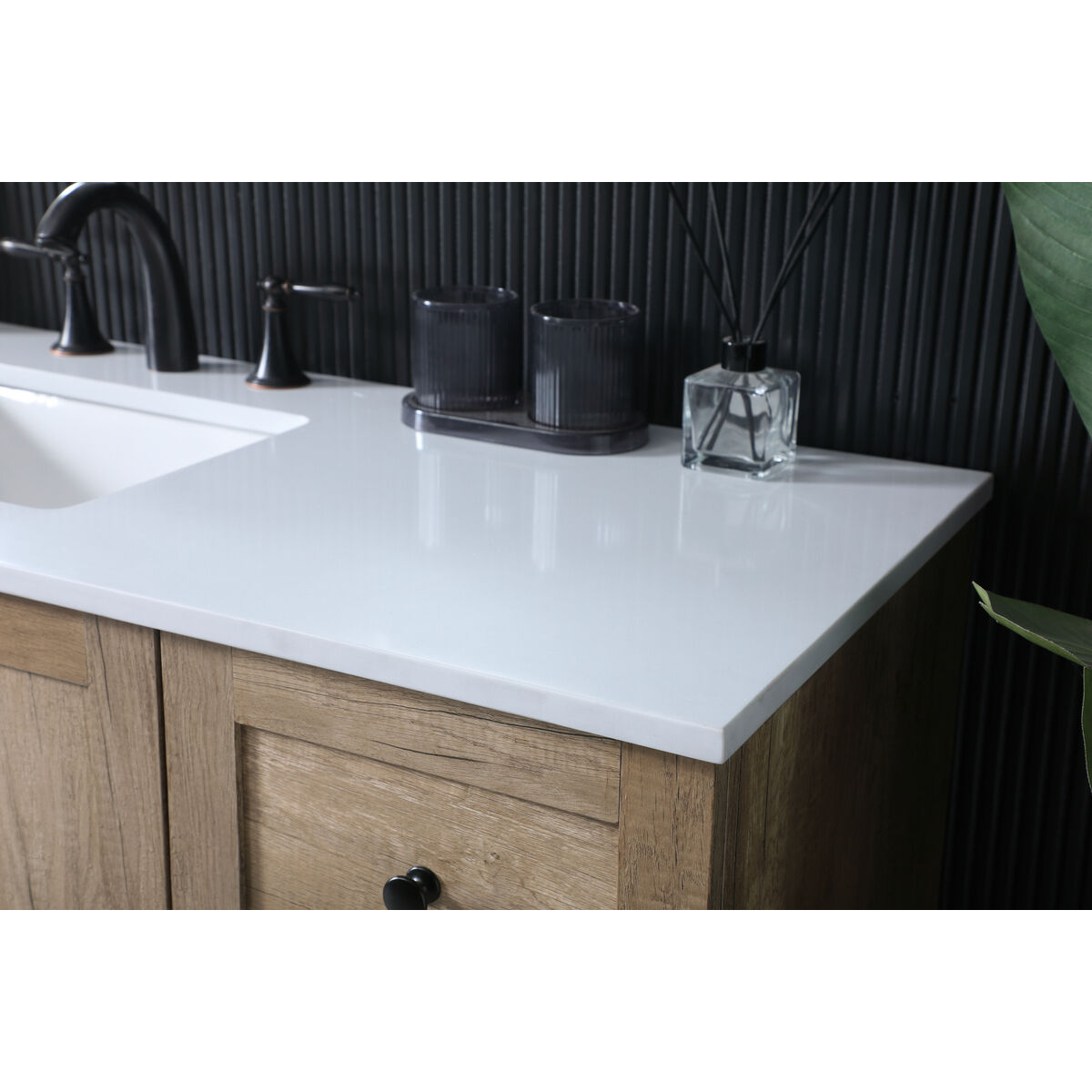 Soma 54 X 19 X 34 inch Natural Oak Vanity Sink Set