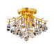 Toureg 3 Light 12 inch Gold Flush Mount Ceiling Light in Royal Cut