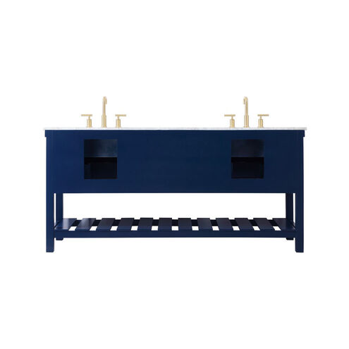 Clement 72 X 22 X 34 inch Blue Bathroom Vanity Cabinet