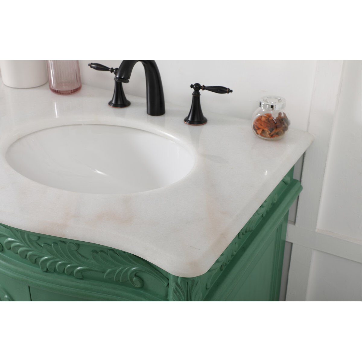 Windsor 60 X 22 X 36 inch Vintage Mint Vanity Sink Set