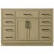 Alden 48 X 35 inch Honey Brown Bathroom Vanity Cabinet