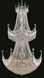 Corona 36 Light 36 inch Chrome Foyer Ceiling Light in Royal Cut