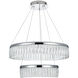 Rune 2 Light 24 inch Chrome Chandelier Ceiling Light