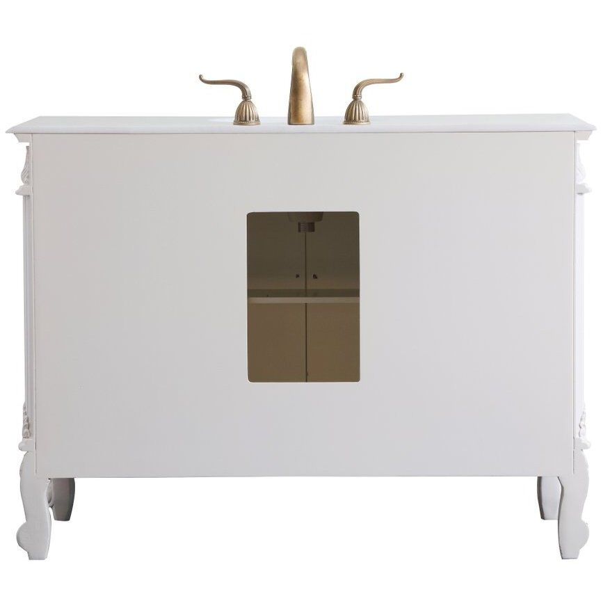 Oakland 48 X 22 X 36 inch Antique White Vanity Sink Set