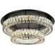 Monroe 2 Light 26 inch Black Flush Mount Ceiling Light